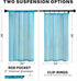 MRTREES Short Sheer Curtains 36 inch Length Kitchen Tier Curtains Light Filtering Rod Pocket Voile Cafe Curtains for Basement Bathroom Small Half ...