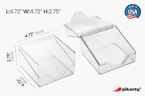 Mini Deli Keeper, Storage Container for Fridge | Food Storage Box with Lid | Small Cold Cuts Holder and Organizer for Refrigerator | Made in USA...