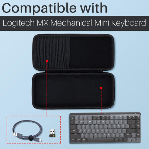 Hard Case Compatible with Logitech MX Mechanical Mini Wireless Illuminated Keyboard...