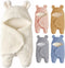 Baby Swaddle Blanket Boys Girls Cute Cotton Plush Receiving Blanket Soft Newborn Sleeping Wraps for Infant 0-6 Months...