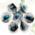 Haxtec DND Dice Set Liquid Core Sharp Edge Resin Dice, Planet D and D Dice, Polyhedral D&D Dice Set for Dungeons and Dragons TTRPGs DND Gift Rolep...