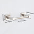 Toilet Paper Holder Wall Mount, Brushed Nickel Bathroom Toilet Paper Holder for SUS 304 Stainless Steel, Double Post Pivoting Square Toilet Paper ...
