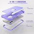 IDweel for iPhone 11 Case with Tempered Glass Screen Protector,Hybrid 3 in 1 Shockproof Heavy Duty Protection Hard PC Cover Soft Silicone Bumper F...