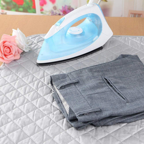 Ruibo Magnetic Ironing Mat Blanket,Iron Board Alternative Cover/Quilted Washer Dryer Heat Resistant Pad/Portable Cover/Mat Grey 33"X 18"...