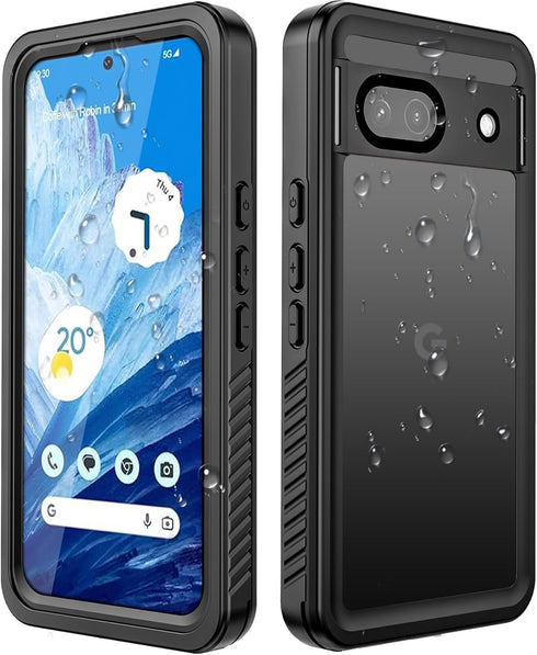Hllhunkhe for Google Pixel 8A Waterproof Case with Built-in Screen Protector - Rugged Full Body Underwater Dustproof Shockproof Drop Proof Protect...