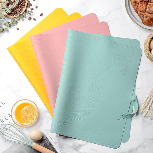 Extra Large Kitchen Silicone Pad, 23.6''x15.7'' Macaron Silicone Baking Mat, Thick Heat Resistant Mat Kneading Mat, Non Slip Non Stick Silicone Pa...