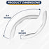 Econour Steering Wheel Cover Compatible with Tesla Model 3 2017 to 2023 and Model Y 2020 to 2023 | Non-Slip Carbon Fiber Steering Cover | Car Acce...