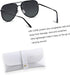 ANDWOOD Oversized Aviator Sunglasses for Women Men Big Large Rimless Metal Frame with Spring Hinges...