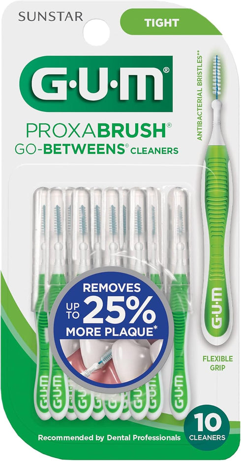 GUM-872H Sunstar Proxabrush Go-Betweens Cleaners Tight, 10 Count...