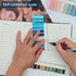 3800 PCS Sticky Tabs Page Markers Sticky Index Tabs, DaKuan Transparent Sticky Notes with Ruler for Page Marking, Document categorization, Index M...