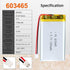 3.7V 1300mAh 603465 Lipo Battery Rechargeable Lithium Polymer ion Battery Pack with JST Connector...