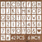 6 Inch Letter Stencils and Numbers, 42 Pcs Alphabet Drawing Stencils, Reusable Plastic Craft Templates for Painting on Wood, Wall, Fabric, Rock, S...