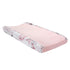Lambs & Ivy Signature Botanical Baby Pink/Gray Floral Minky Changing Pad Cover...