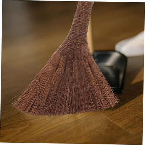 1pc Dust Broom Mini Fireplace Household Cleaning Tools Mini Table Cinnamon Broom Desk Broom Cleaning Tool Duster Home Use Mini Broom House Use Cle...