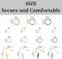 4 Colors Earring Hooks, 890 Pcs Earring Making Supplies Kit with Hypoallergenic Ear Wires Hooks, Open Jump Rings and Earring Backs for Jewelry Mak...