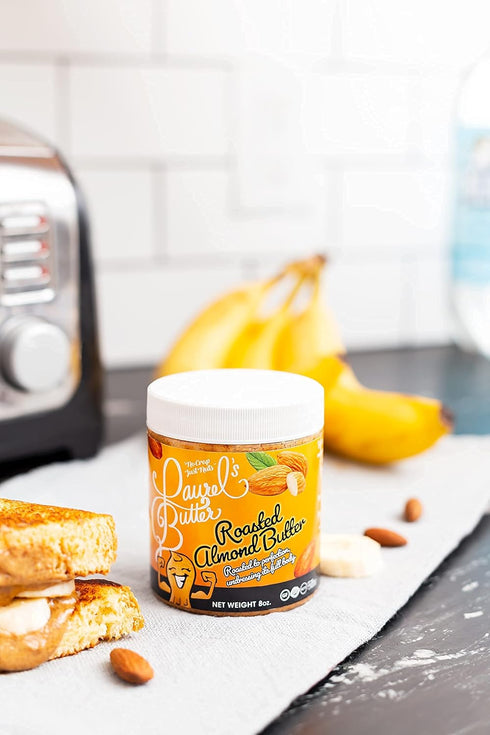 Laurel's Butter - Keto Roasted Smooth Almond Butter - Healthy Nut Butter Snack, Low Carb, No Sugar, NON GMO, Gluten Free, Lightly Salted- 8 oz jar...