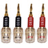 CESS-220 Pin Banana Plug to 4mm Female Banana Jack/Speaker Wire, 4 Pack (Braided-Type to 4mm)...