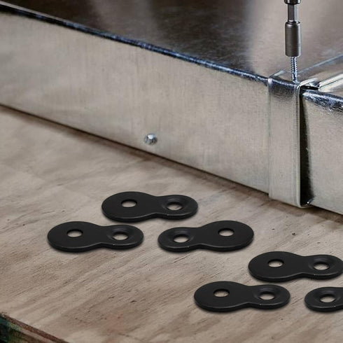 48PCS Fastener Steel Table Top Fastener, Heavy Duty Hardware Desk Top Fastener for Table, Wood, 12 Gauge Steel...