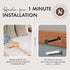 Magnetic Poster Hanger 24” Poster Frame with Strong Magnets, Complete Hanging Kit for Posters, Art, Maps, and More, Fits 24x17, 24x20, 24x36, Teak...