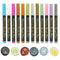 Wax Seal Stamp Marker Kit, 12PCS Metallic Marker Pen for Wax Stickers-Wax Seal Marker with Bullet Tips for Wax Seals,Rocks,Cremics,Easter Egg, Wed...