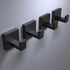 VAEHOLD 4 Pack Robe Towel Hooks for Bathrooms Matte Black Coat Hooks for Hanging Stainless Steel Heavy Duty Wall Mounted Shower Hooks Wall Hooks f...