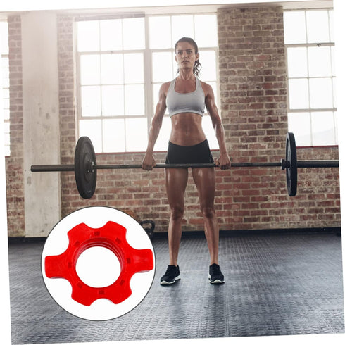 Yardwe 4 Pcs clip clip barbell screw collar set collars screw Accessories Dumbbell Nut accessories fitness hand bell Curling pesa equipment suppli...