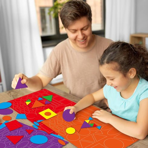 828 Shapes Math Pattern Play Craft Basic Shapes Circles Triangles Squares Ovals Creative Paper Shapes Art Pack Punch Out Geometric Shapes for in 3...