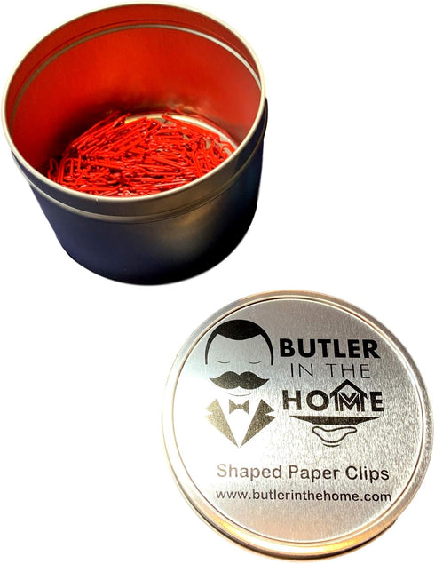Automobile Race Car Shaped Paper Clips Great for Paper Clip Collectors or Office Gift - Comes in Round Tin with Lid and Gift Box (100 Count Red)...