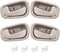 FAERSI 4Pcs Inside Interior Door Handle Front Rear Driver & Passenger Side Replacements for Toyota Corolla Prizm Manual Lock Beige/Tan 1998 1999 2...