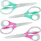 Scissors,Craft Scissors Bulk Pack of 4,Ultra Sharp Blade Scissors,Comfort-Grip Handles,Multipurpose Sharp Scissors for Office Home School Sewing F...