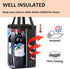 Vina 4 Bottle Wine Carrier - Travel Insulated Wine Carrying Case Cooler Tote Bag with Detachable Divider and Strong Handle, Great for Picnic, Beac...