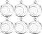WGV Hanging Terrarium Globe, Width 3", Height 4", DIY Air Succulent Planter, Clear Glass Vase Orb with Flat Bottom, Candle Holder for Windowsill O...