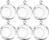 WGV Hanging Terrarium Globe, Width 3", Height 4", DIY Air Succulent Planter, Clear Glass Vase Orb with Flat Bottom, Candle Holder for Windowsill O...