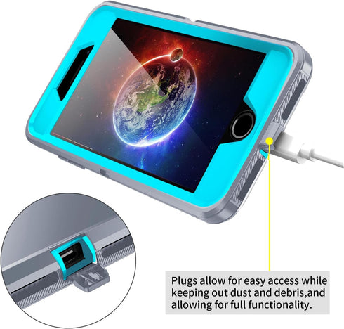 for iPhone SE 2022/2020 Case,Built-in Screen Protector,Shockproof 3-Layer Full Body Protection Rugged Heavy Duty High Impact Hard Cover Case for i...