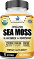 American Standard Supplements Organic Sea Moss, Bladderwrack & Burdock Root Capsules - 1200mg Sea Moss, 1200mg Bladderwrack, 225mg Burdock Root Pe...
