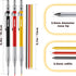 Enhon Mechanical Carpenter Pencils with 36 2mm Refills, Upgrade Carpenter Pencil with Long Head Deep Hole Marker and Built in Sharpener, Construct...