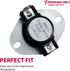 Enterpark 6931EL3001E Dryer Thermostat Replacement Part for LG Dryer, Replaces 6931EL3001C 503475 6931EL3001B 1122485