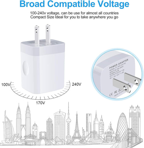 20W Super Fast Charger Type C Wall Plug Adapter Quick Charging Block Compatible Samsung Galaxy A15 5G A35/A55/A14/S24 Ultra/S23 FE/S21 FE/A54/A13/...