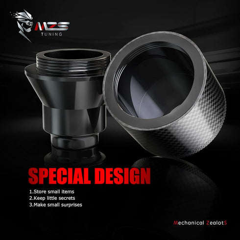 MZS Shift Knob 5/16-18 Thread, Carbon Fiber Gear Shifter Compatible with RZR 570 800 900 1000 Pro XP Turbo Ranger General ACE Black...