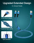 Apple Lightning & USB-c 2-in-1 Charging Cable (4 Feet), USB to Lightning & USB to Usbc Long Fast Charger Cord for iPhone 15 Plus 14 13 12 11 Pro/m...