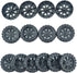 EUDAX 30mmx8mm Plastic Roll 2mm Dia Shaft Toys Wheel and 2mmx100mm STEM Shaft Round Rod Axles for DIY Toy RC Car Truck Boat Helicopter Model Part ...