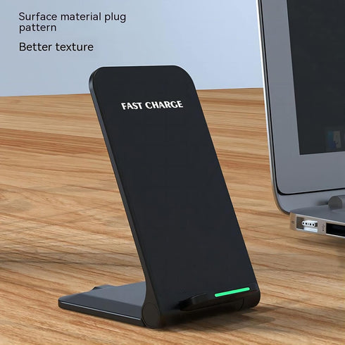 Wireless Charging Station,15W Fast Wireless Charging Station with Sleep-Friendly Adaptive Light,Compatible with Samsung Galaxy, Google LG, etc?Bla...
