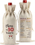 50th Birthday Gifts for Women Her Him Wine Bag, 50 Year Old Birthday Gifts for Women Men Wine Bottle Bag, Happy 50th birthday Party Decorations Me...