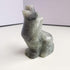 Natural Moonstone Wolf Crystal Figurine, Hand Carved Stone Animal Statues for Home Decor 2.5 Inches...