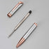 Ballpoint Pen with Gift Box, Retractable Pen for Men Women Executive Business Office School Supplies, Refillable 1.0mm Black Ink B5 (Rose Gold+Sil...