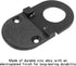 2 Pack Recessed Pull Ring Handles Black Hidden Recessed Type Drawer Mount Handle Deck Cabinet Flush Ring Sliding Door Pull Handle Recessed Furnitu...