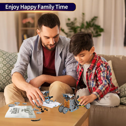 STEM Toys for Boys Ages 8-13, Solar Robot Science Kits for Kids Age 8-12, Educational Building Experiment Projects, Christmas Birthday Gifts for 9...