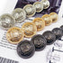 Wakauto 30Pcs Antique Metal Buttons with Round Vintage Sewing Buttons Coats Buttons Jacket Buttons Metal Blazer Button Set for DIY Craft (Black)...