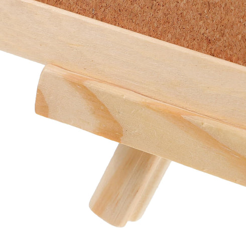 MAGICLULU Wooden Frame Message Board Pin Board for Wall Wood Easel Display Stand Memo Board Display Tripod Holder Stand Wood Tripod Easel Cork Mes...