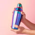 Blush Mirage Rainbow Cocktail Shaker for Cold Brew Cocktails, Margarita, Whiskey Sour, Stainless Steel Espresso Martini Shaker with Strainer for H...